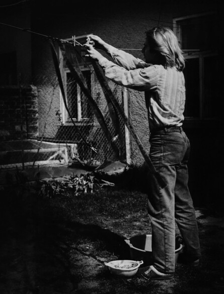 selfportrait with drying negatives 1991